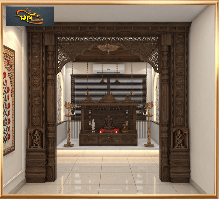 Wooden Modern Style Temple