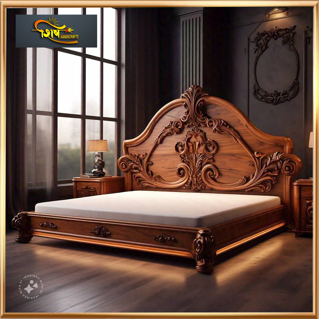 Wooden Double Bed