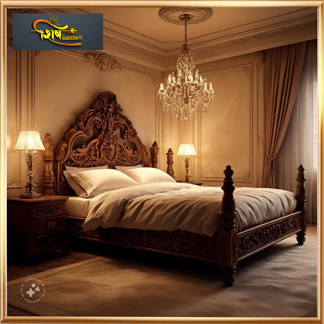 Wooden Double Bed